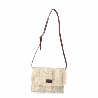 Moteriška Rankinė EDM Lola Palmės lapas Oda 27 x 20 cm