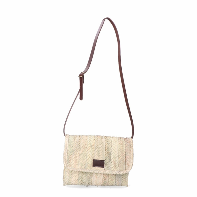 Moteriška Rankinė EDM Lola Palmės lapas Oda 27 x 20 cm