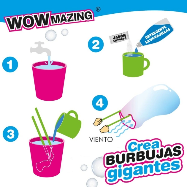 Muilo burbulai WOWmazing 40 cm (24 vnt.)