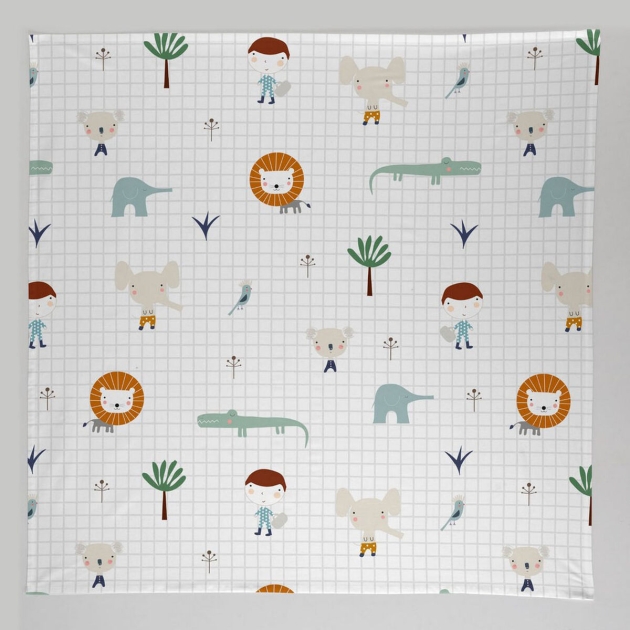 Muslinas Haciendo el Indio Jungle (120 x 120 cm)