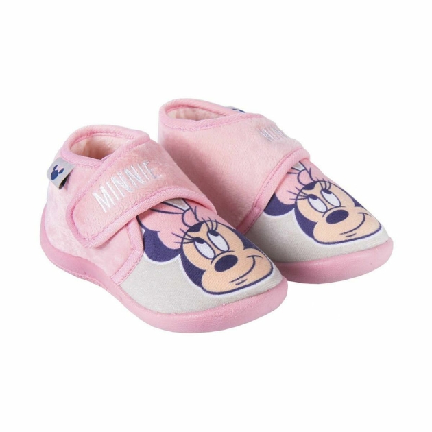 Namų šlepetes Minnie Mouse Velcro Rožinė
