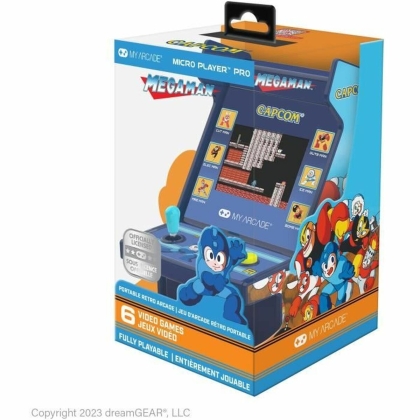 Nešiojama žaidimų konsolė My Arcade Micro Player PRO - Megaman Retro Games Mėlyna