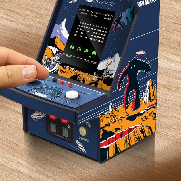 Nešiojama žaidimų konsolė My Arcade Micro Player PRO – Space Invaders Retro Games