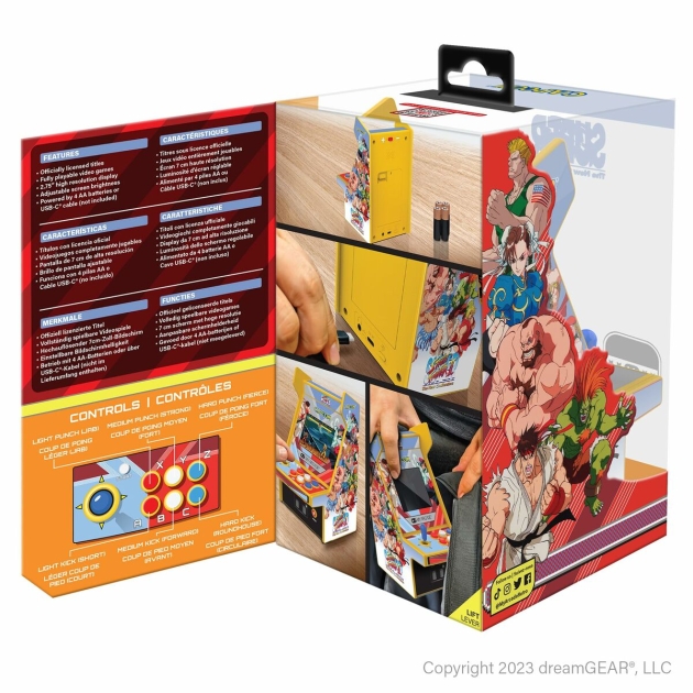 Nešiojama žaidimų konsolė My Arcade Micro Player PRO – Super Street Fighter II Retro Games