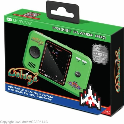 Nešiojama žaidimų konsolė My Arcade Pocket Player PRO - Galaga Retro Games Žalia
