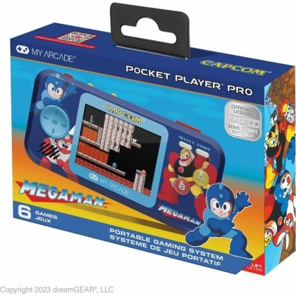 Nešiojama žaidimų konsolė My Arcade Pocket Player PRO - Megaman Retro Games Mėlyna