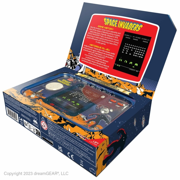 Nešiojama žaidimų konsolė My Arcade Pocket Player PRO – Space Invaders Retro Games