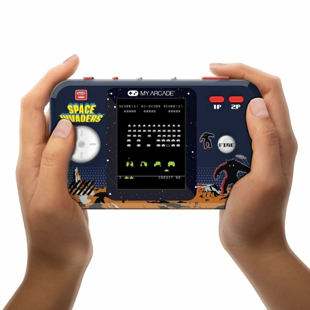Nešiojama žaidimų konsolė My Arcade Pocket Player PRO – Space Invaders Retro Games