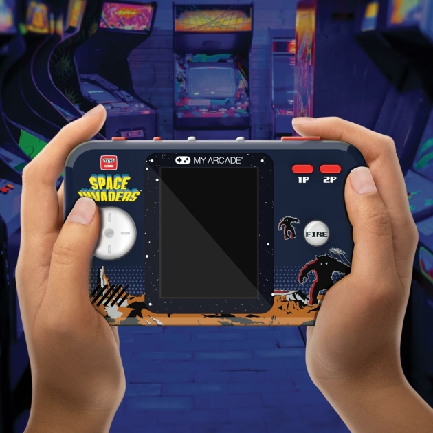 Nešiojama žaidimų konsolė My Arcade Pocket Player PRO – Space Invaders Retro Games