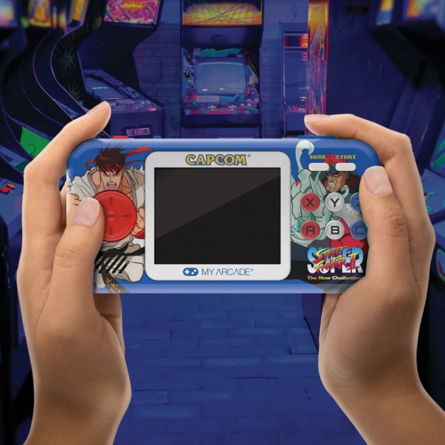 Nešiojama žaidimų konsolė My Arcade Pocket Player PRO – Super Street Fighter II Retro Games