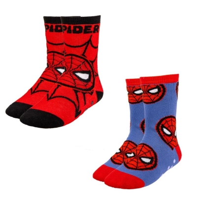 Neslystančios kojinės Spiderman 2 vnt. Spalvotas