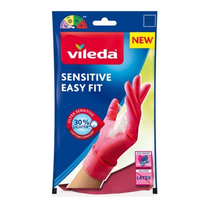 Nitrile gloves Vileda Easy Fit 168411 S