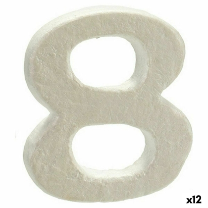 Numeriai Numeriai 8 polistirenas 2 x 15 x 10 cm (12 vnt.)