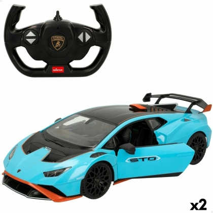 Nuotoliniu būdu valdomas automobilis Lamborghini Huracán STO Mėlyna 1:14 (2 vnt.)