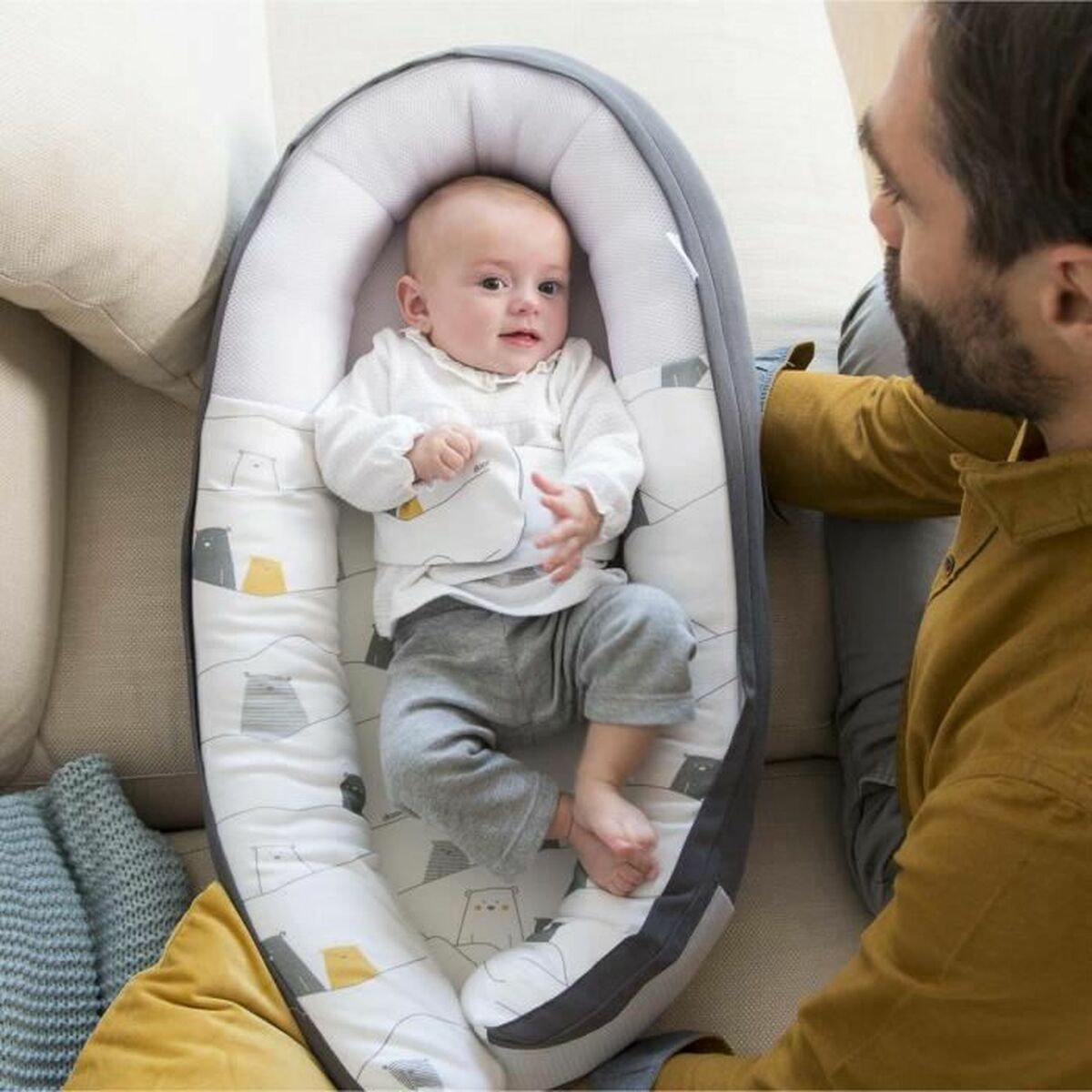 Pagalvėlė Babymoov Pilka Pagalvėlė Babymoov Pilka