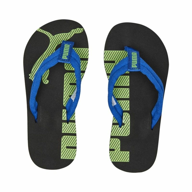 Paplūdimio šlepetės Vaikams Puma Epic Flip V2 Mėlyna Juoda