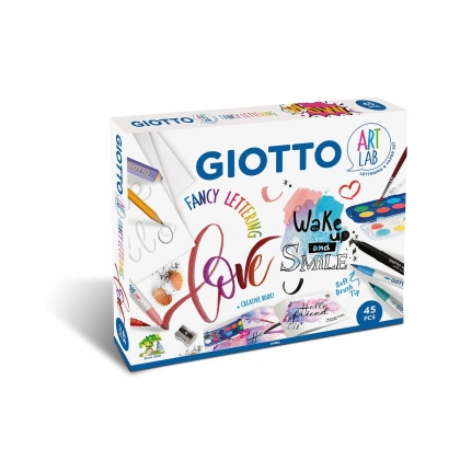 Piešimo rinkinys Giotto Art Lab Fancy Lettering 45 Dalys Spalvotas