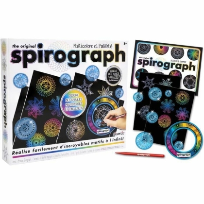 Piešimo rinkinys Spirograph Silverlit Juoda