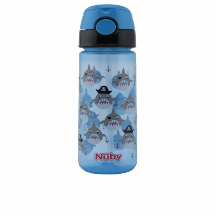 Pirmos Pakopos Mokomasis Puodelis Nûby Taza Ryklys 540 ml Mėlyna