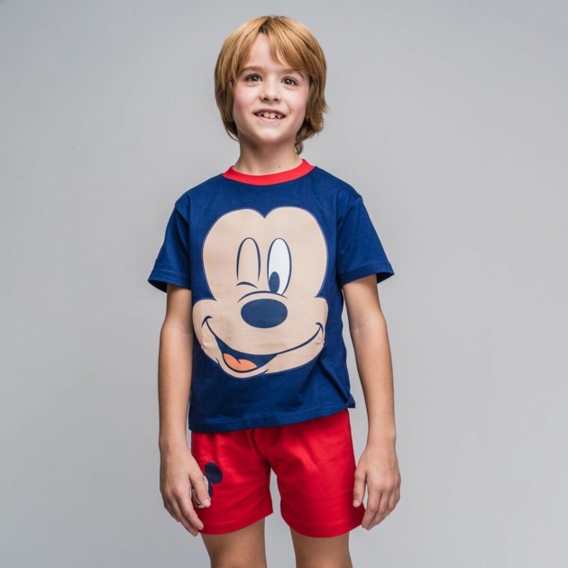 Pižama Vaikiškas Mickey Mouse Raudona