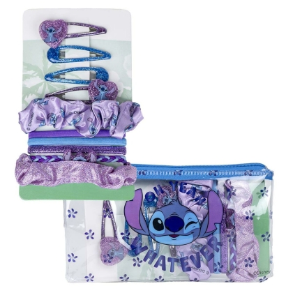 Plaukų papuošalai Stitch 10 Dalys Mėlyna Purpurinė