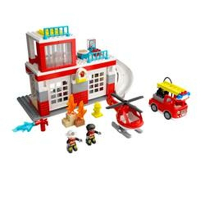 Playset Lego 10970 Duplo: Fire Station and Helicopter 1 vnt.