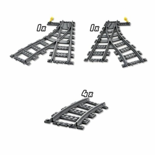 Playset Lego City Rail 60238 Priedai