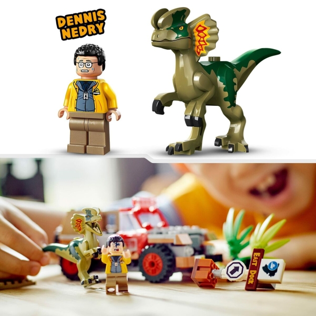 Playset Lego Jurassic Park 30th Anniversary 76958 Dilophosaurus Ambush 211 Dalys