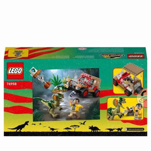 Playset Lego Jurassic Park 30th Anniversary 76958 Dilophosaurus Ambush 211 Dalys