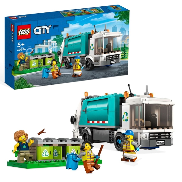 Playset Lego City 60386 Recycling truck Šiukšlių sunkvežimis