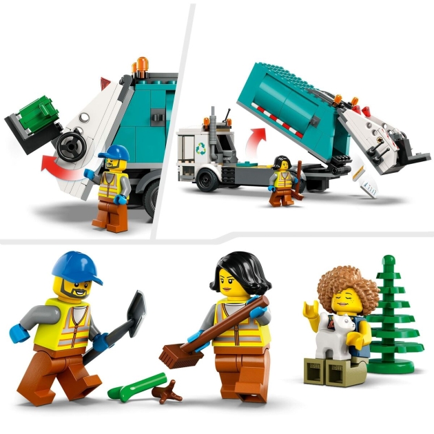 Playset Lego City 60386 Recycling truck Šiukšlių sunkvežimis