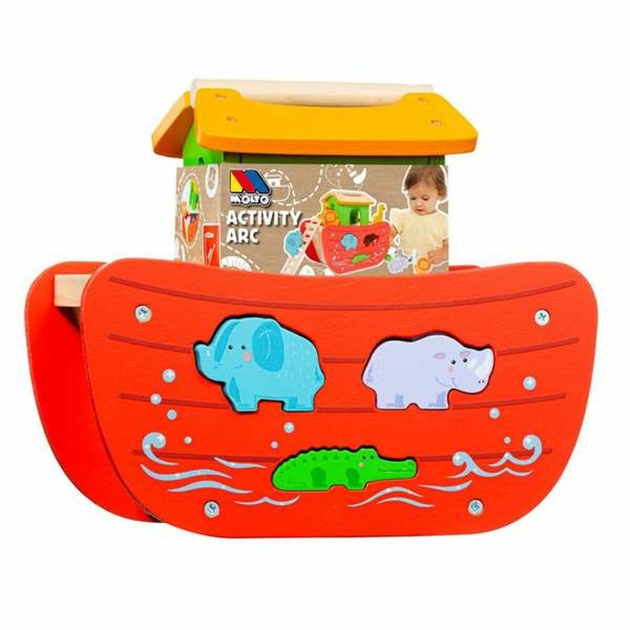 Playset Moltó Noah’s ark Medžio 17 Dalys