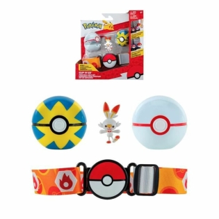 Playset Pokémon Clip Belt ‘n’ Go – Scorbunny