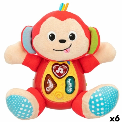 Pliušinis žaislas, leidžiantis garsus Winfun Beždžionė 18 x 20,5 x 12,5 cm (6 vnt.)