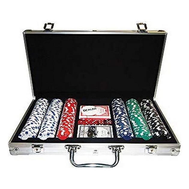 Pokerio rinkinys Lagaminas Aliuminis 300 Dalys