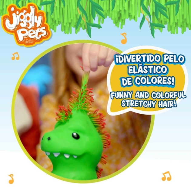 Pūkuotas žaislas Eolo Jiggly Pets Dinozauras 10 x 20,5 x 15 cm (4 vnt.)