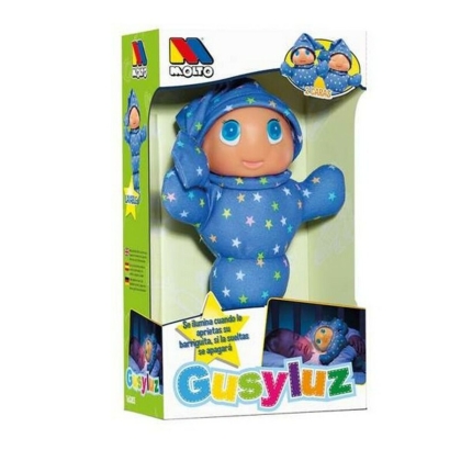 Pūkuotas žaislas Gusy Luz Moltó 385 Mėlyna Rožinė Žalia Spalvotas PVC (33 cm)
