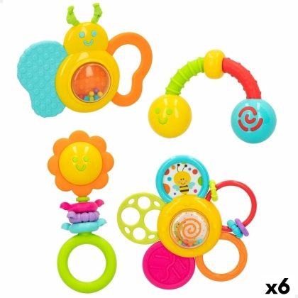 Rattle set Winfun 4 Dalys 16 x 16 x 4,5 cm (6 vnt.)