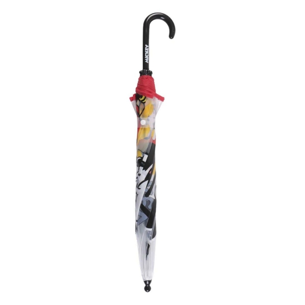 Skėtis Mickey Mouse Skaidrus Ø 71 cm Raudona