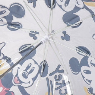 Skėtis Mickey Mouse Skaidrus Ø 71 cm Raudona