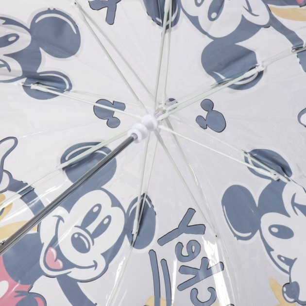 Skėtis Mickey Mouse Skaidrus Ø 71 cm Raudona