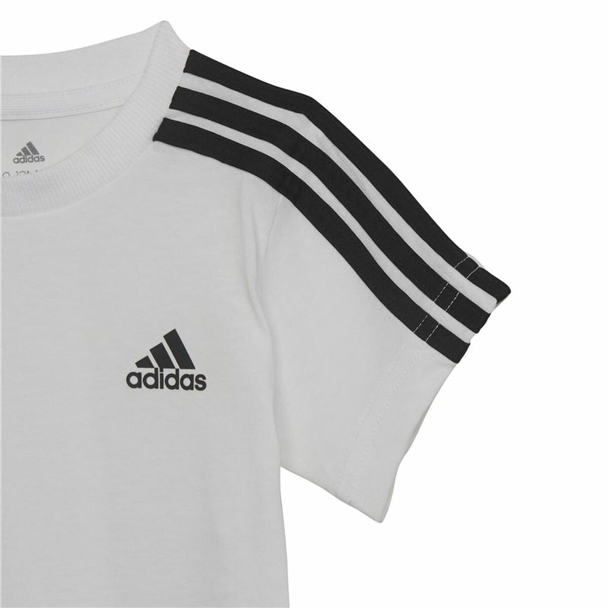 Sportinė apranga kūdikiui Adidas Three Stripes Juoda Balta Sportinė apranga kūdikiui Adidas Three Stripes Juoda Balta