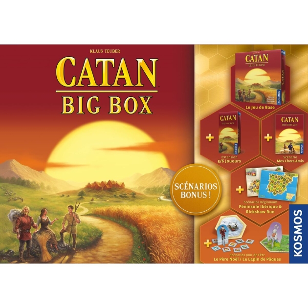 Stalo žaidimas Asmodee Catan Big Box (FR)