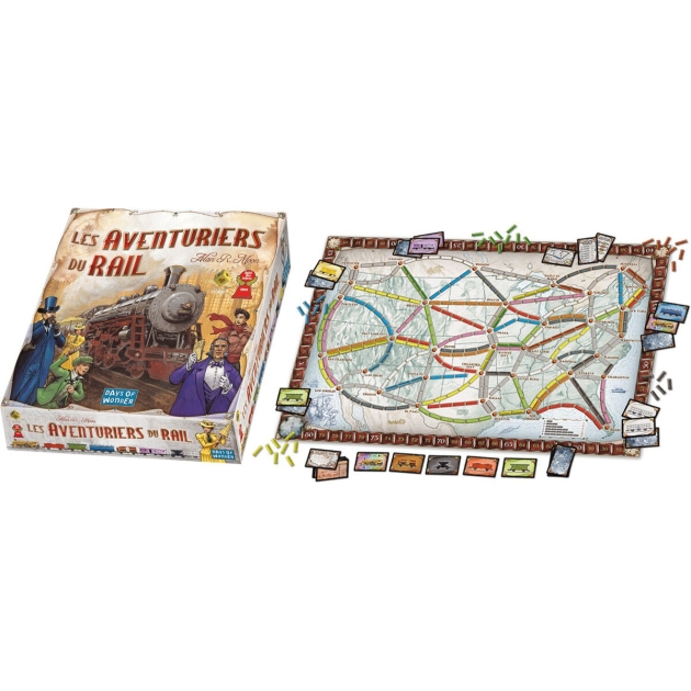 Stalo žaidimas Asmodee The Adventurers of Rail USA (FR)