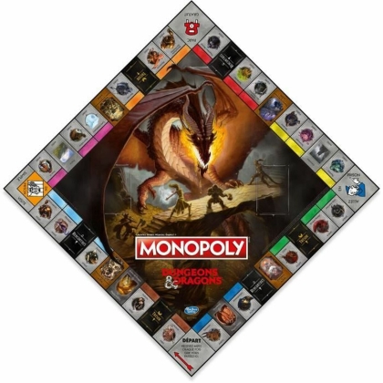 Stalo žaidimas Monopoly Dungeons Dragons (FR)