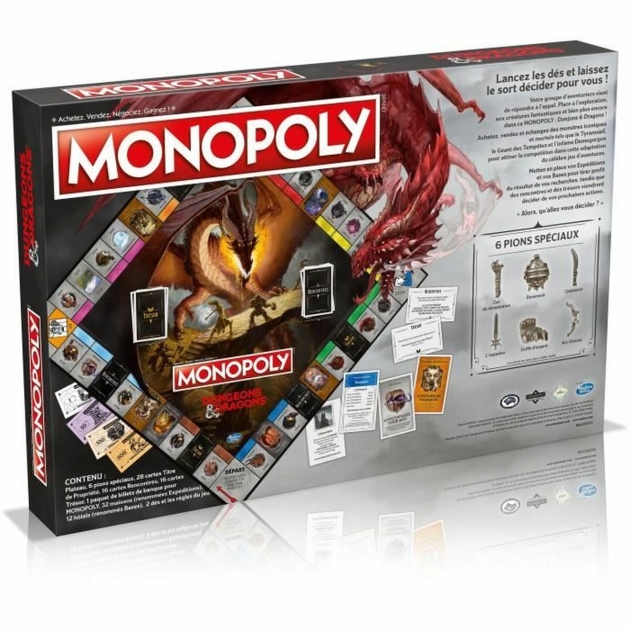 Stalo žaidimas Monopoly Dungeons Dragons (FR)
