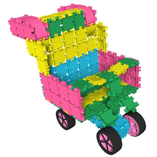 Statybos rinkinys Clics ROLLERBOX GLITTER Spalvotas 400 Dalys