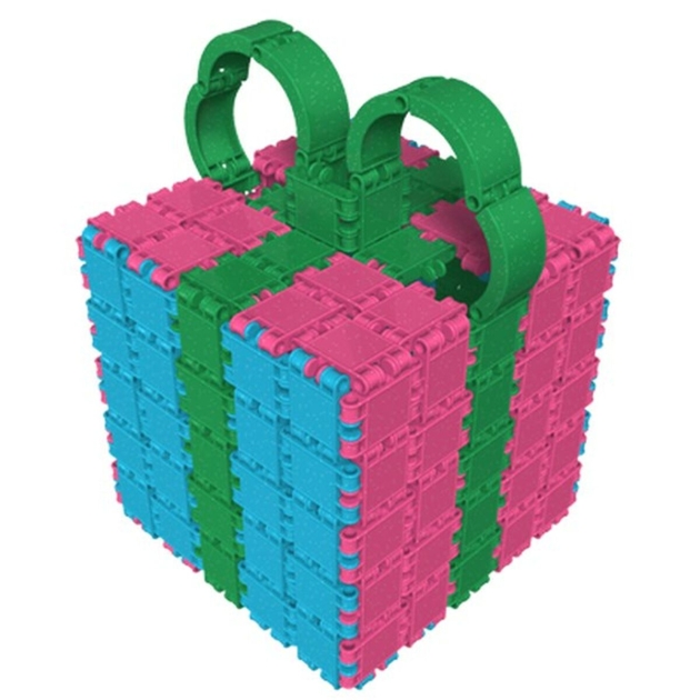 Statybos rinkinys Clics ROLLERBOX GLITTER Spalvotas 400 Dalys