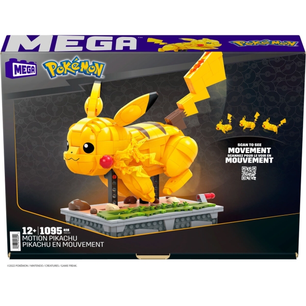 Statybos rinkinys Pokémon Mega Construx – Motion Pikachu 1095 Dalys