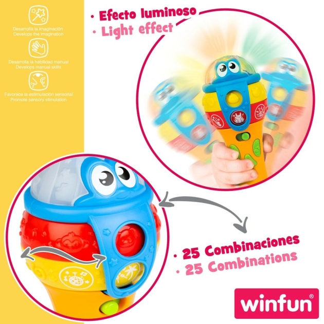 Toy microphone Winfun 7,5 x 19 x 7,8 cm (6 vnt.)
